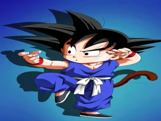 Ảnh Goku chibi cute phong cách Dragon Ball cực hấp dẫn