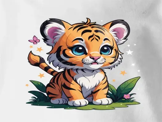 Ảnh hổ chibi sinh động và độc đáo làm say lòng người