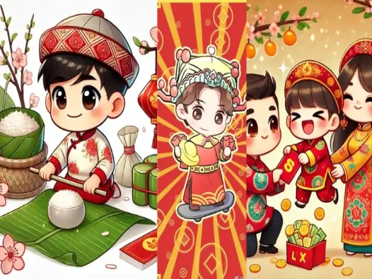 Tuyển tập ảnh chibi Tết đẹp độc lạ bạn không nên bỏ lỡ