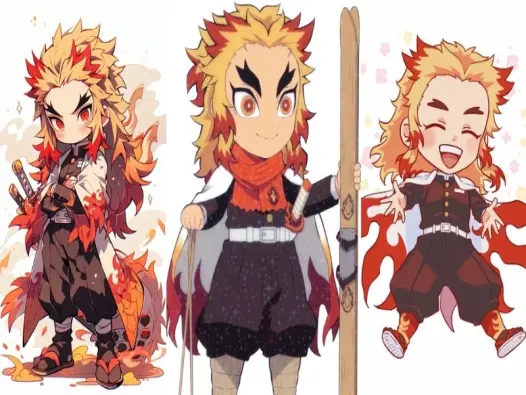 Tổng hợp ảnh Rengoku chibi cute ngầu dành cho fan Kimetsu