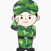 Khám phá thế giới Chibi: Hình ảnh chú bộ đội hoạt hình đáng yêu