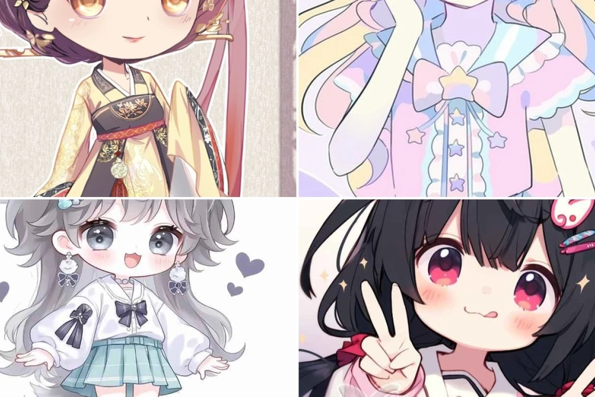 Trọn bộ ảnh chibi công chúa anime nhật bản đẹp nhất 2026