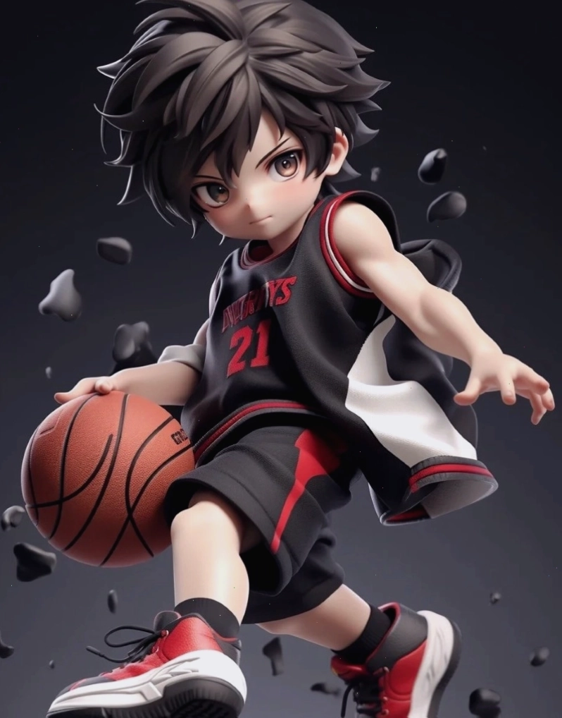 Ảnh anime chibi với nét cute và khí chất lạnh lùng trong một khung cảnh buồn
