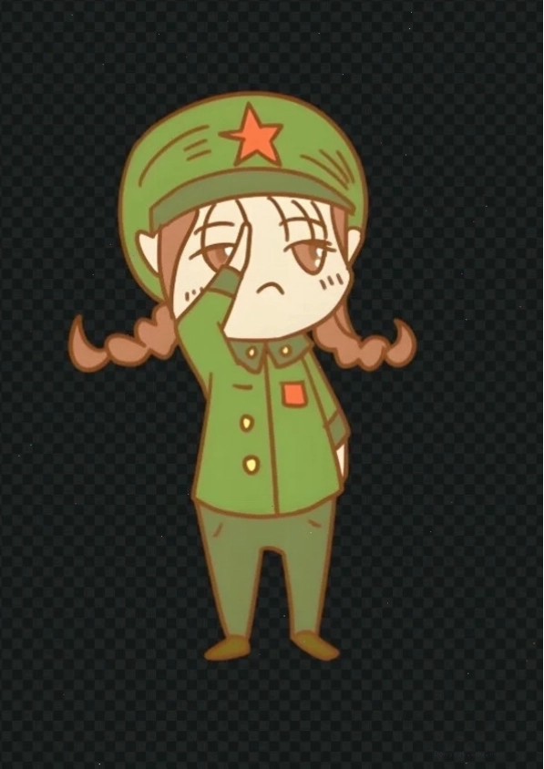 Ảnh bộ đội anime chibi dễ thương
