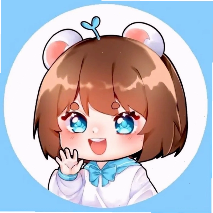 Ảnh chị mèo Simmy chibi với biểu cảm đáng yêu