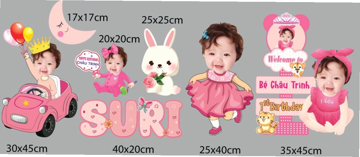 Ảnh chibi bé gái cầm bó hoa nhỏ