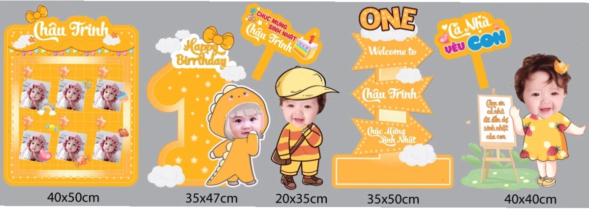 Ảnh chibi bé gái đang thổi nến sinh nhật