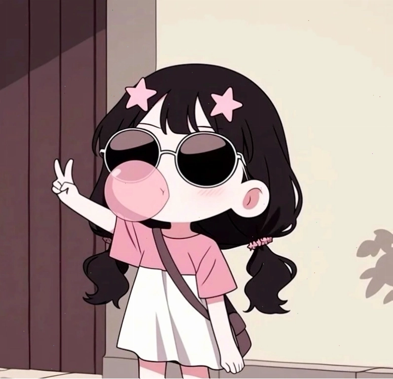 Ảnh chibi bé gái với đôi cánh thiên thần