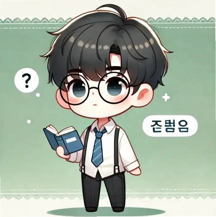 Ảnh chibi học sinh nam với đồng phục và nụ cười rạng rỡ
