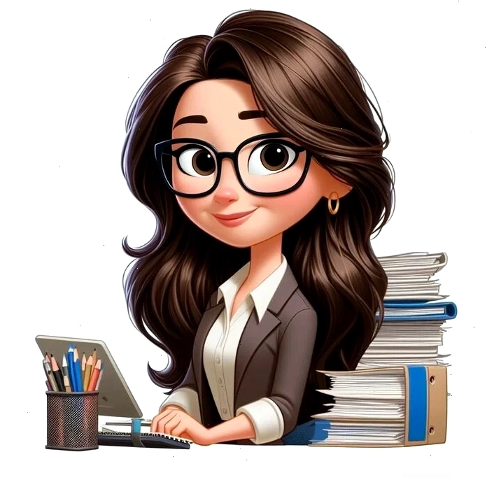 Ảnh cô giáo và học sinh chibi trong giờ học