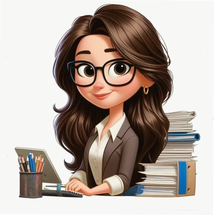 Ảnh cô giáo và học sinh chibi với nhiều hoạt động