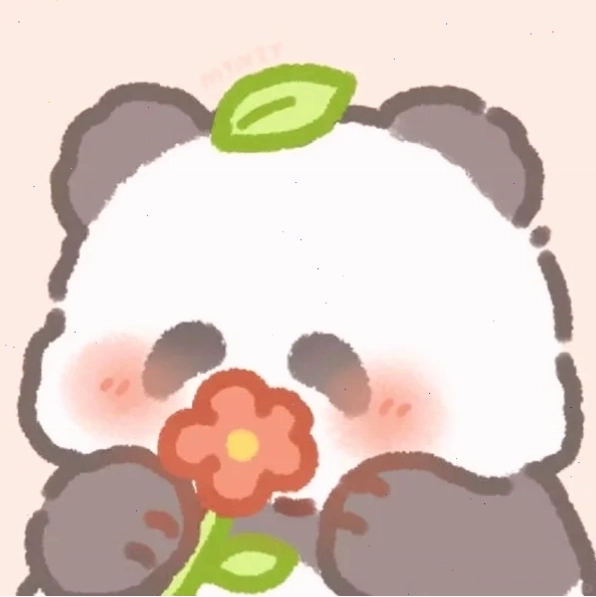 Ảnh gấu trúc cute chibi đang ăn tre