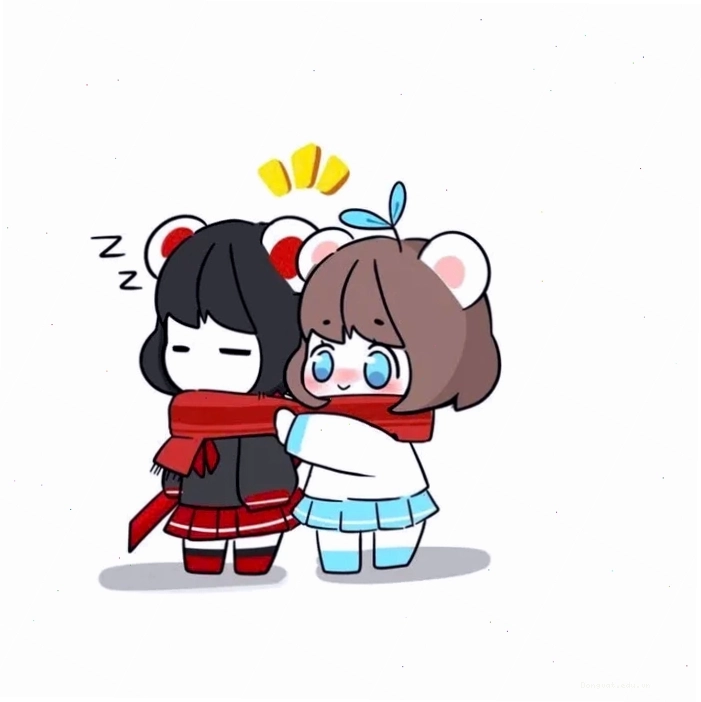 Ảnh mèo Simmy theo phong cách anime chibi