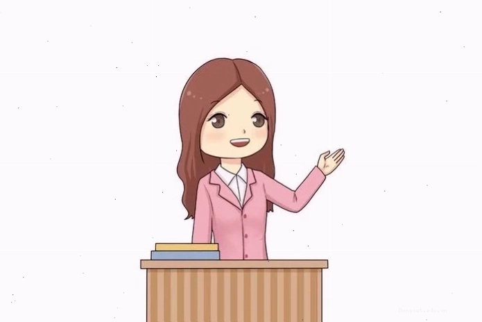Ảnh vẽ cô giáo chibi đơn giản với nét bút tinh tế