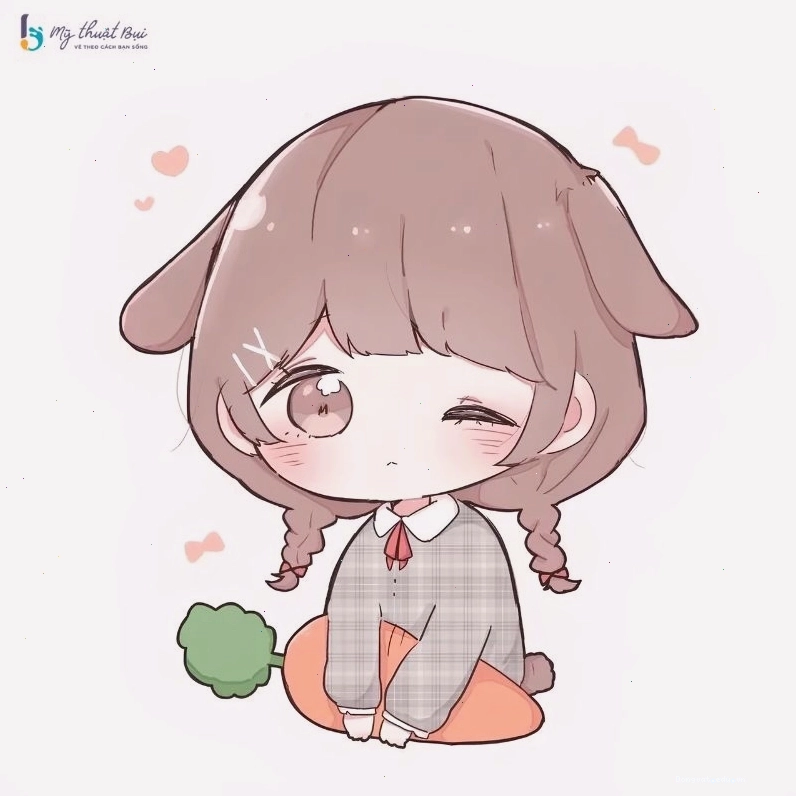 Anime chibi girl đang chơi đàn piano