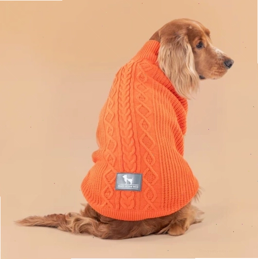 Áo len HUFT Winter Spice màu cam cho chó