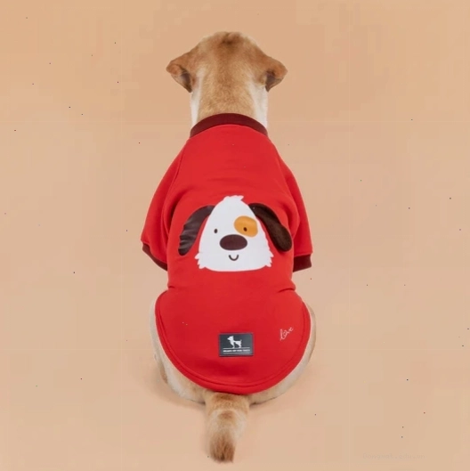 Áo sweatshirt HUFT Woof Squad màu đỏ cho chó