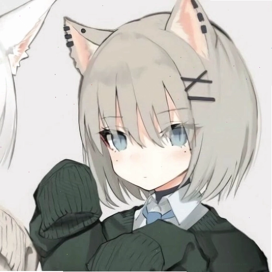 Avatar anime nữ ngầu với trang phục tối màu và phụ kiện độc đáo