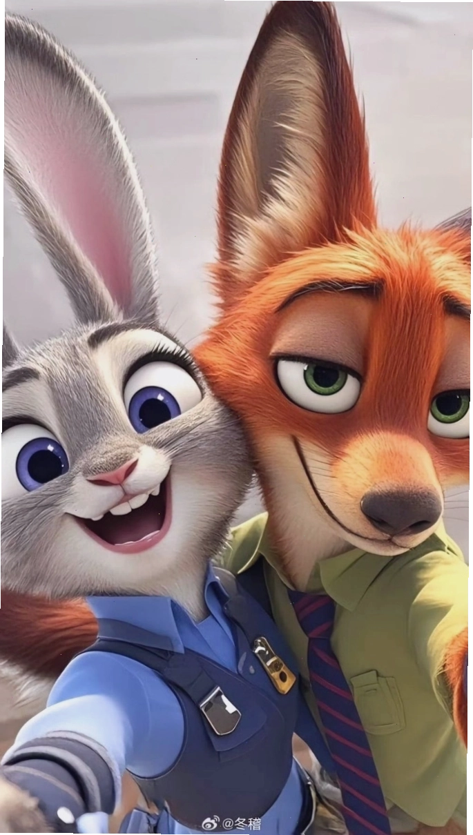 Avatar cáo và thỏ đôi Zootopia thể hiện tình bạn thân thiết