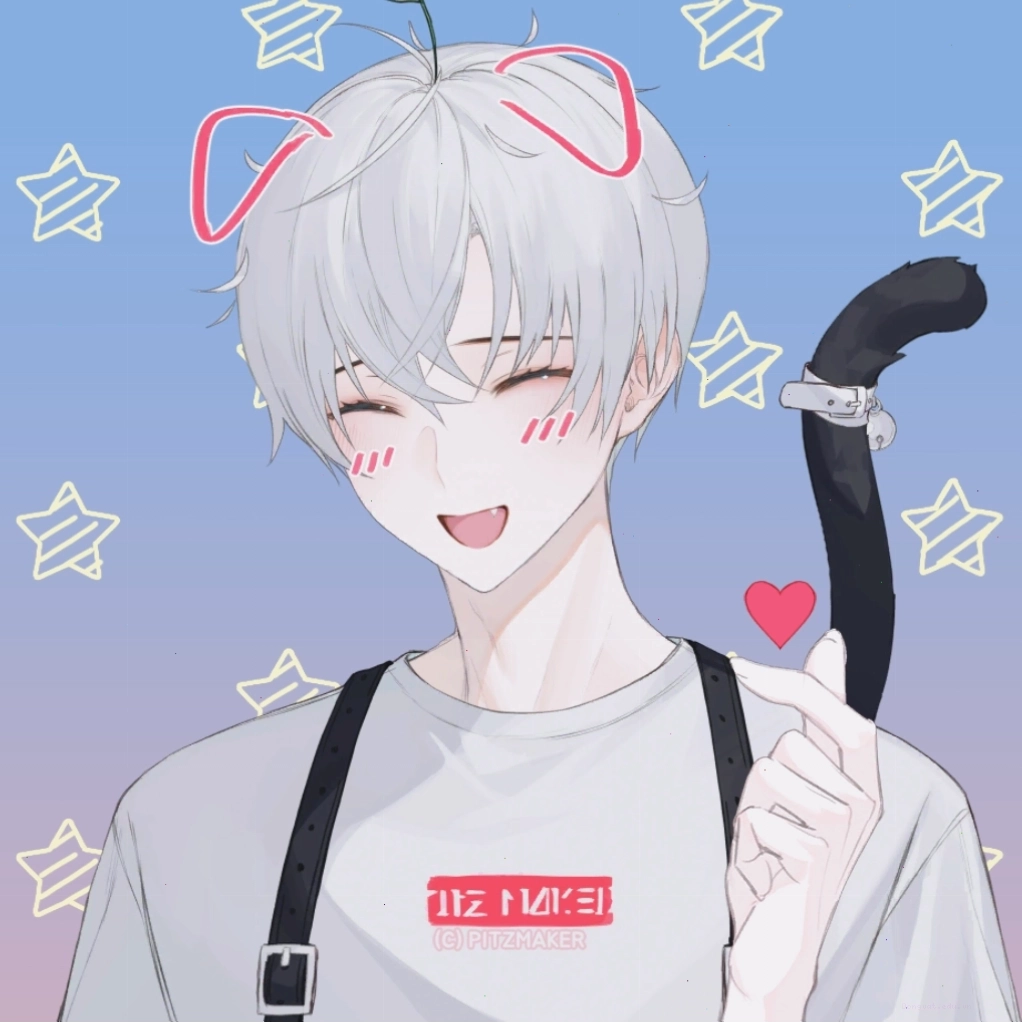 Avatar cặp anime rời tối giản, tập trung vào biểu cảm