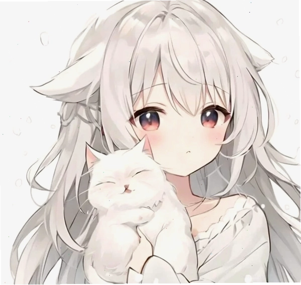 Avatar chibi nữ với màu tóc độc đáo
