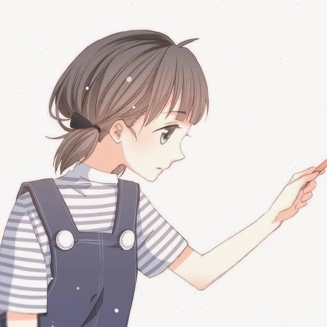 Avatar đôi anime dễ thương