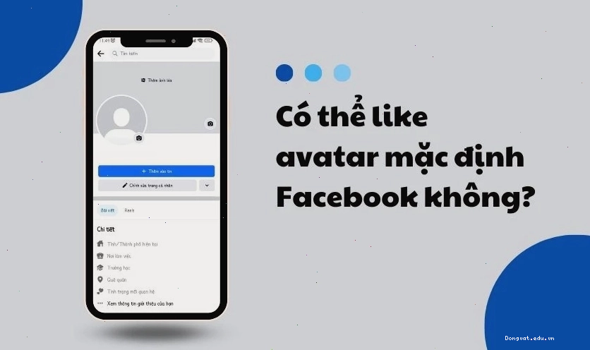 Avatar mặc định trên Facebook và khả năng tương tác