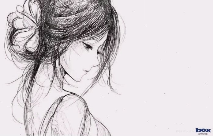 Avatar nữ buồn cô đơn với ánh mắt nhìn xa xăm