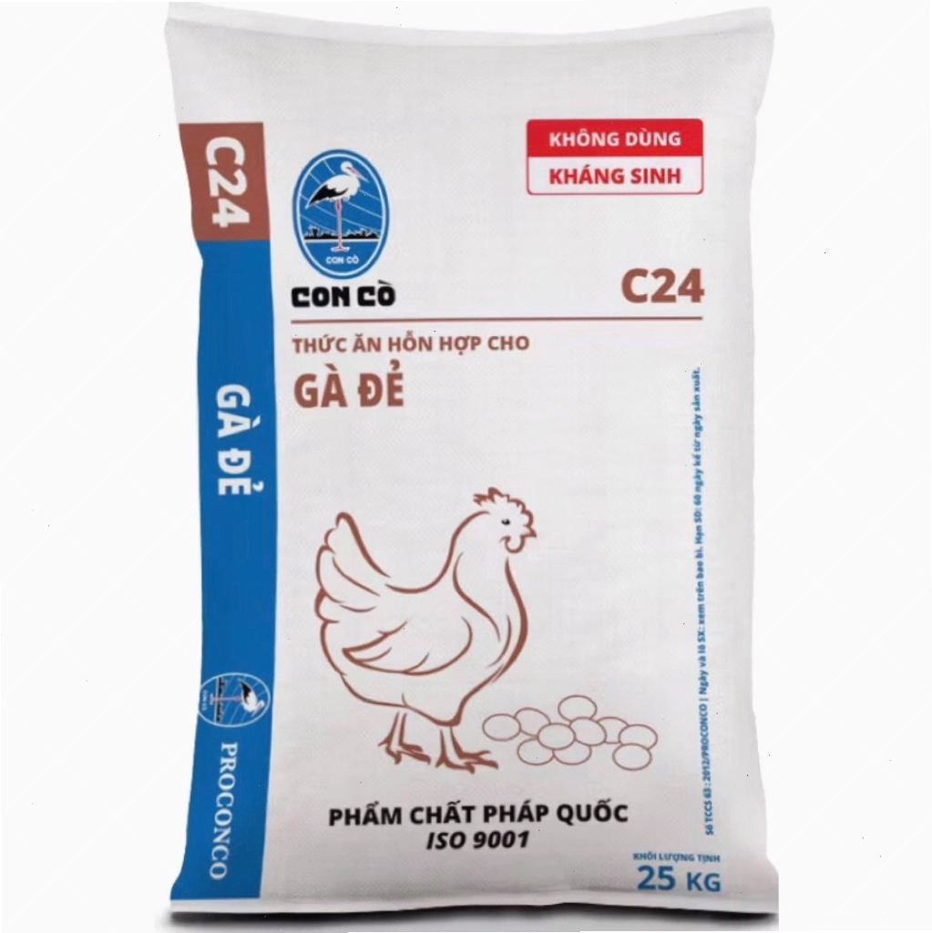 Bao cám gà đẻ thương hiệu Con Cò