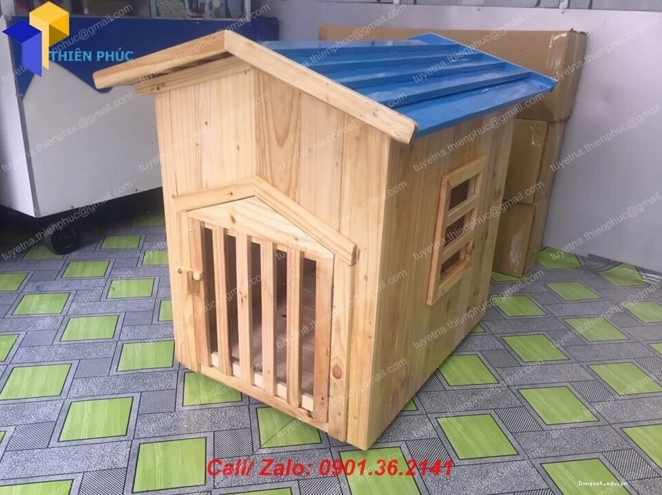 Bảo dưỡng chuồng chó bằng gỗ để tăng độ bền và thẩm mỹ