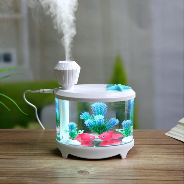 Bể cá mini có phun sương tạo không gian thần tiên