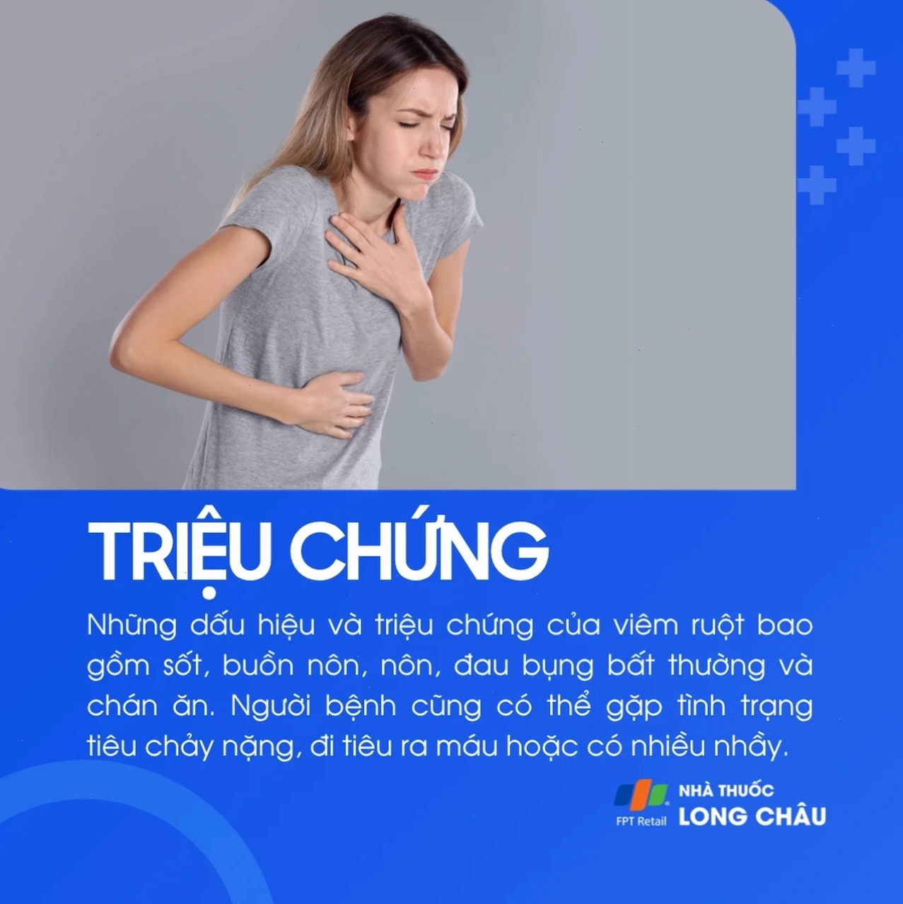Biểu đồ minh họa cấu trúc ruột bị viêm