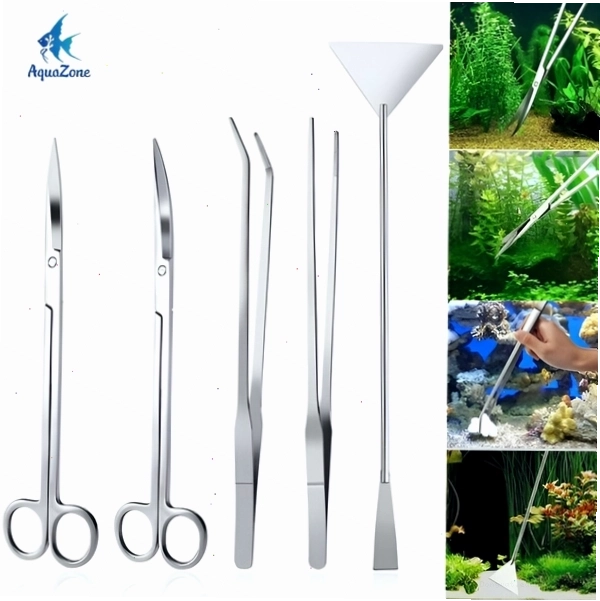 Bộ dụng cụ chăm sóc cây thủy sinh gồm nhíp và kéo