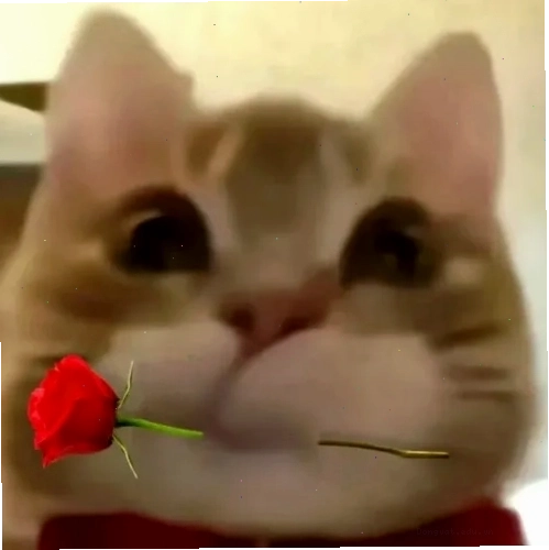 Bộ meme mèo tặng hoa dễ thương cho mọi tình huống cảm ơn