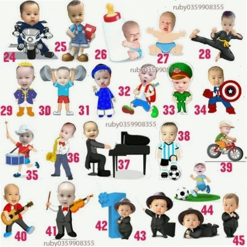 Bộ sưu tập các mẫu chibi bé trai PNG
