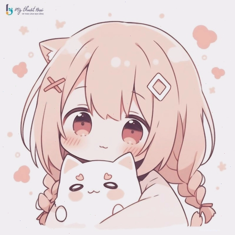 Bức ảnh chibi nữ dễ thương với phong cách anime
