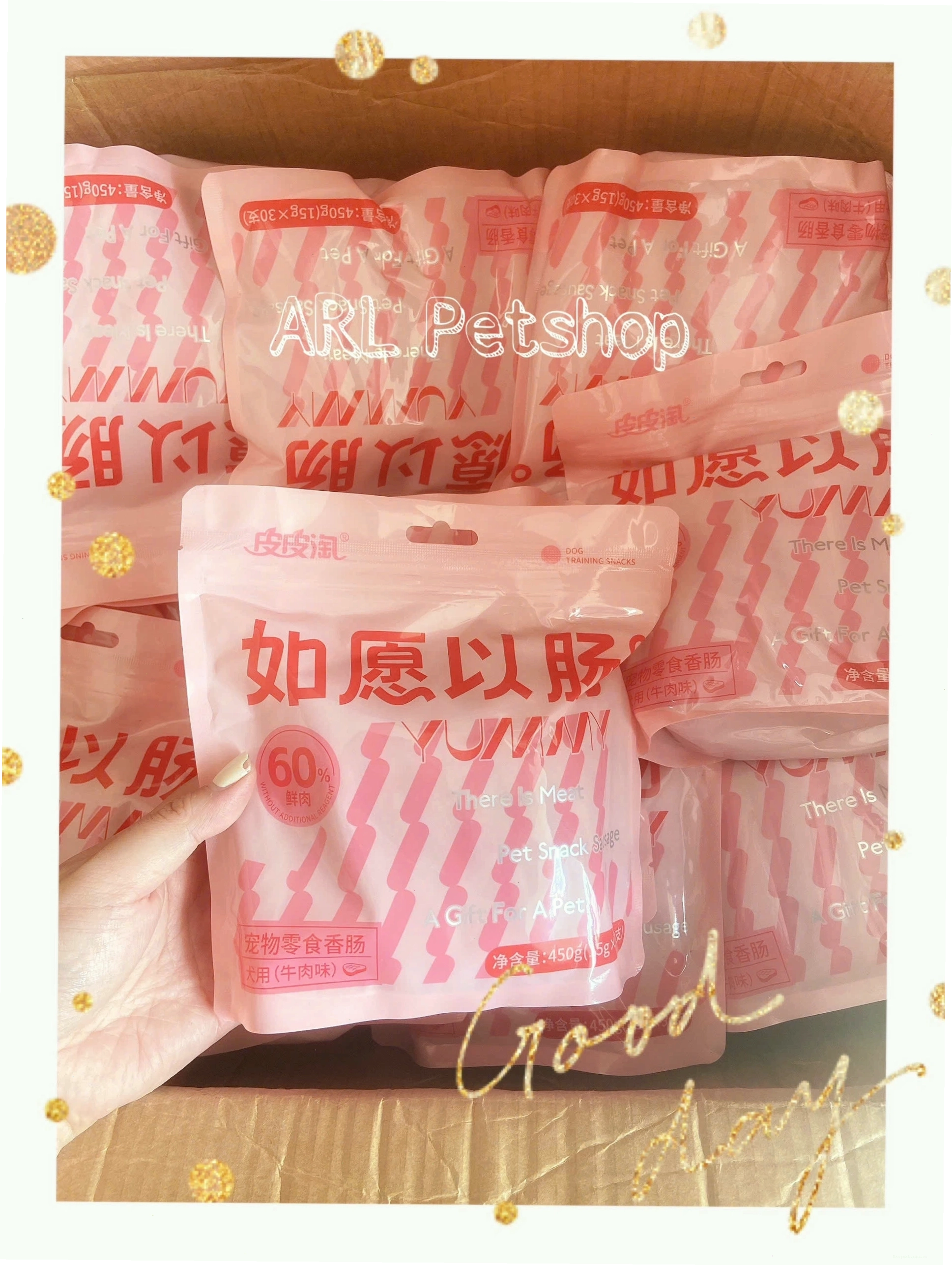 Các loại xúc xích cho chó mèo