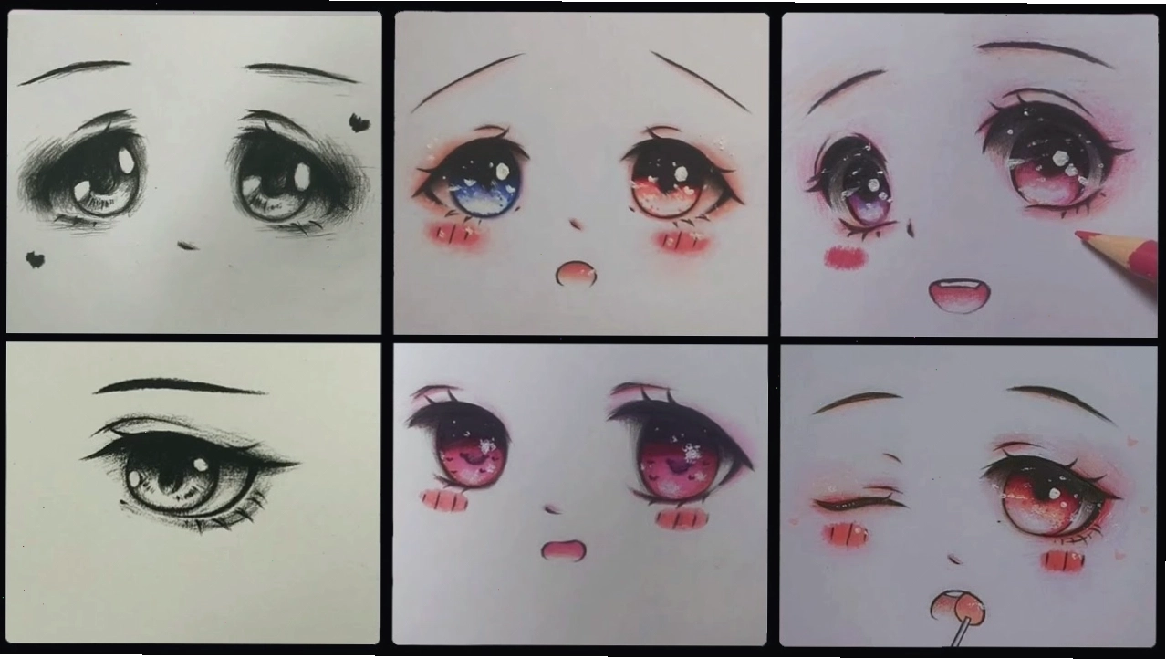 Các mẫu mắt chibi nam đẹp