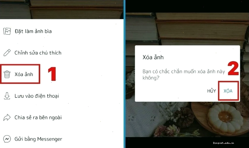 Cách chỉnh avatar Facebook về mặc định trên máy tính: Chọn Xem ảnh đại diện và nhấn vào biểu tượng ba chấm