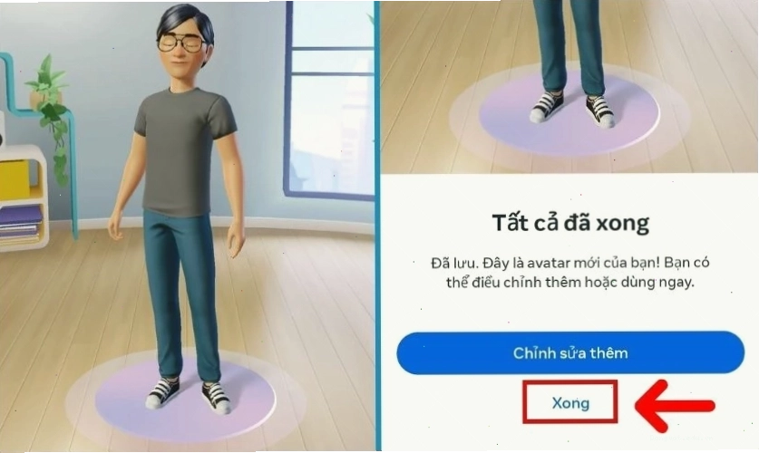 Cách tạo avatar hoạt hình trên Facebook: Lựa chọn màu da cho nhân vật