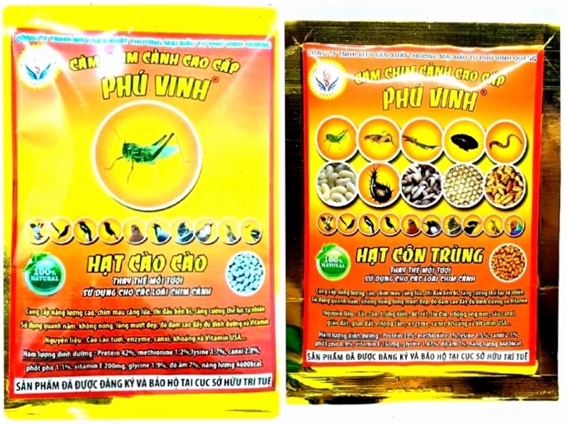 Cám chim Phú Vinh cho chào mào khỏe mạnh