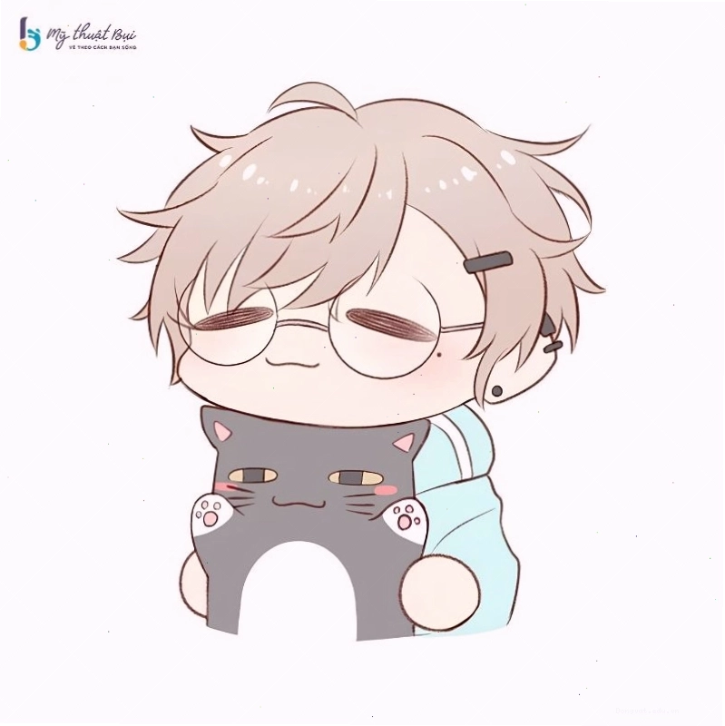 Cặp đôi chibi nam nữ dễ thương