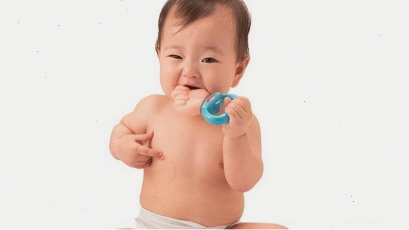 Cha mẹ đang vệ sinh gặm nướu cho bé