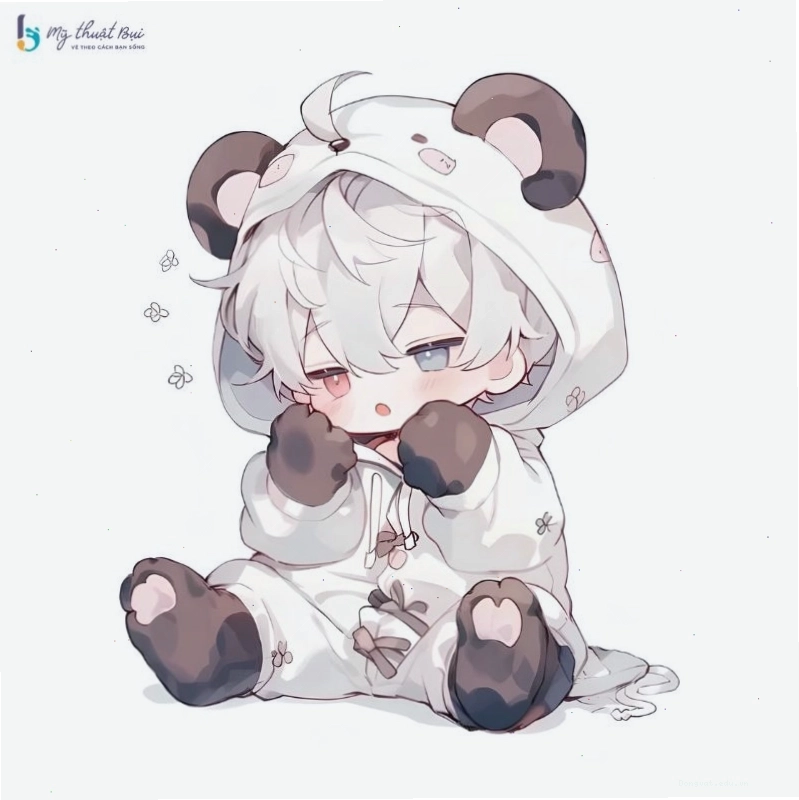 Chàng trai chibi đội mũ lưỡi trai