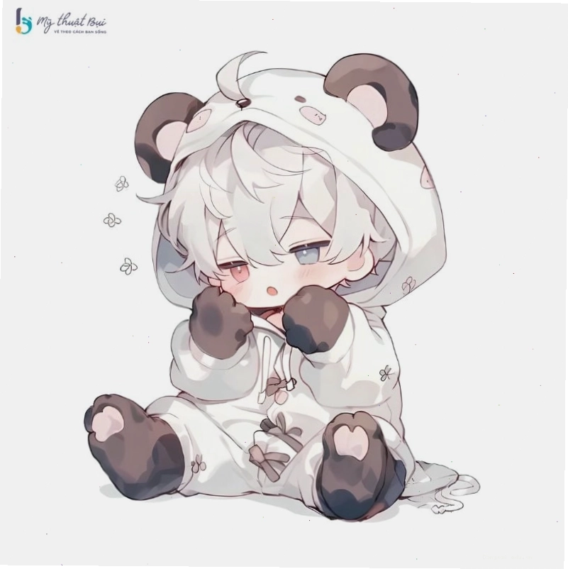 Chàng trai chibi với nụ cười tươi tắn