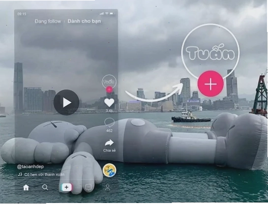 Chàng trai với avatar TikTok thể hiện sự năng động và cá tính