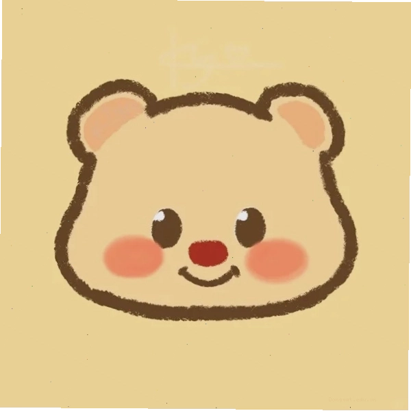 Chibi gấu đáng yêu với biểu cảm ngộ nghĩnh