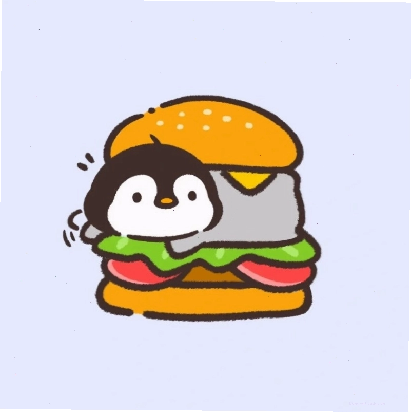 Chim cánh cụt chibi đang vui đùa