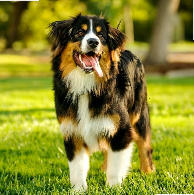 Chó Bernese Mountain Dog với bộ lông ba màu đặc trưng