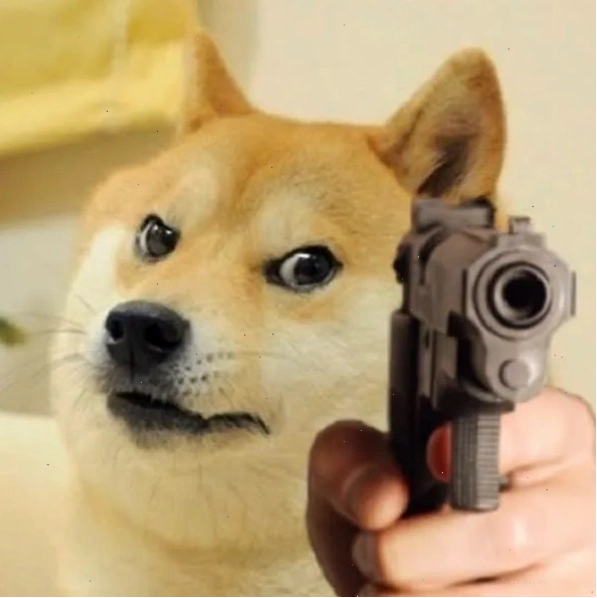 Chú chó Shiba trong meme đang thể hiện sự tinh nghịch
